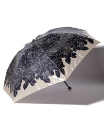 LANVIN Collection(umbrella)(ランバンコレクション（傘）)/LANVIN COLLECTION 婦人 ミニ傘 サテン バラ/ネイビーブルー