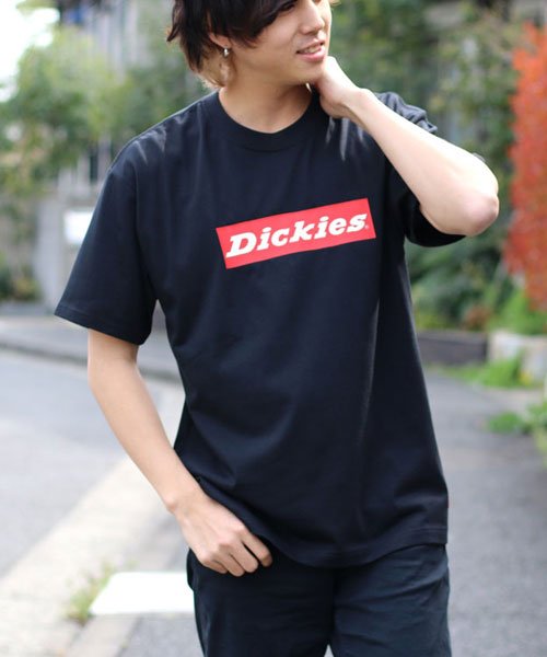MARUKAWA(マルカワ)/【別注】【Dickies】ディッキーズ ストリートボックスロゴ 半袖Tシャツ/ブラック