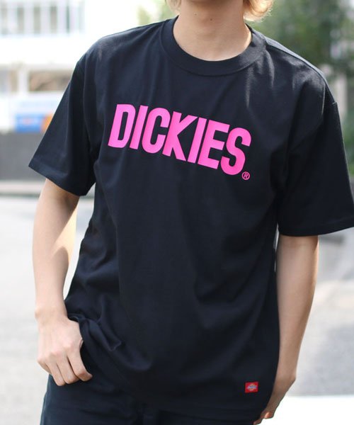 MARUKAWA(マルカワ)/【別注】【Dickies】ディッキーズ ロゴ 半袖Tシャツ/ブラック