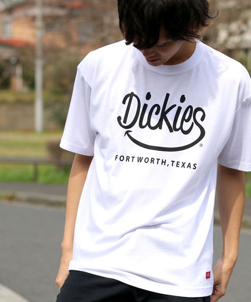 MARUKAWA(マルカワ)/【別注】【Dickies】ディッキーズ スマイルロゴ 半袖Tシャツ/ホワイト