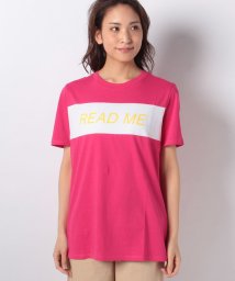 BENETTON (women)(ベネトン（レディース）)/ボックスロゴ半袖Tシャツ・カットソー/ピンク