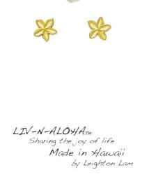 KAHIKO(カヒコ)/【kahiko】LEIGHTON LAM ミニプルメリアピアス/ゴールド