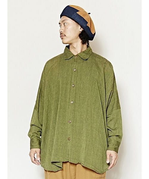 チャイハネ Yul ネパールコットンドルマンスリーブシャツ チャイハネ Cayhane Magaseek