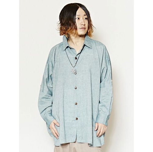 チャイハネ Yul ネパールコットンドルマンスリーブシャツ チャイハネ Cayhane Magaseek