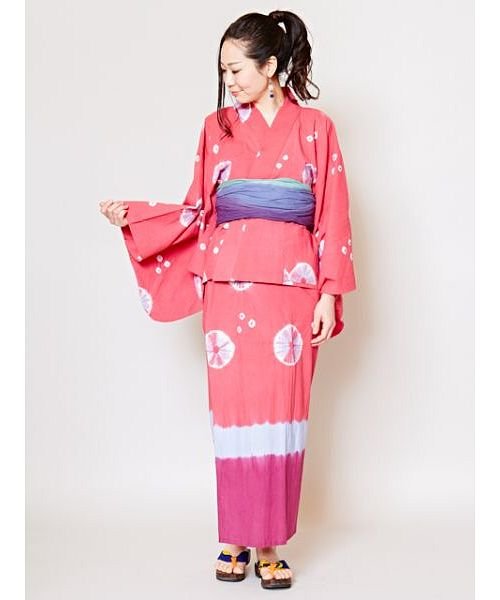 チャイハネ しぼり染めタイダイセパレート浴衣 チャイハネ Cayhane Magaseek