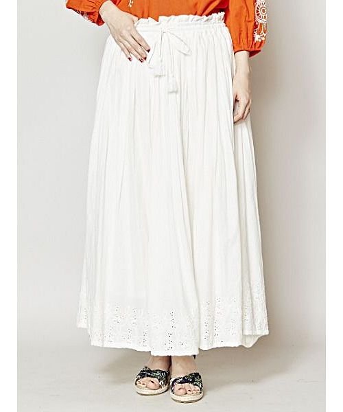 セール チャイハネ インド綿パンチングレースロングスカート チャイハネ Cayhane Magaseek セール チャイハネ インド綿パンチングレースロングスカート チャイハネ Cayhane Magaseek