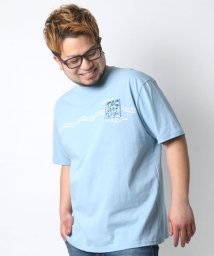 MARUKAWA(大きいサイズのマルカワ)/【T&C】タウンアンドカントリー 大きいサイズ 半袖 プリント Tシャツ T&Cサーフデザイン/サックス