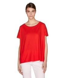 BENETTON (women)(ベネトン（レディース）)/コットンラウンドネック半袖Tシャツ・カットソー/レッド