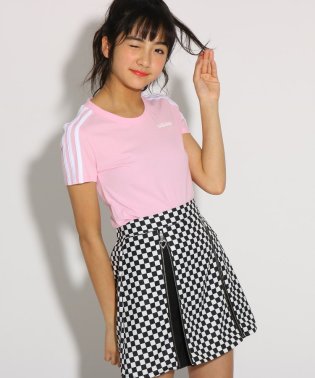 PINK-latte/【adidas/アディダス】 3ラインTシャツ/502027867