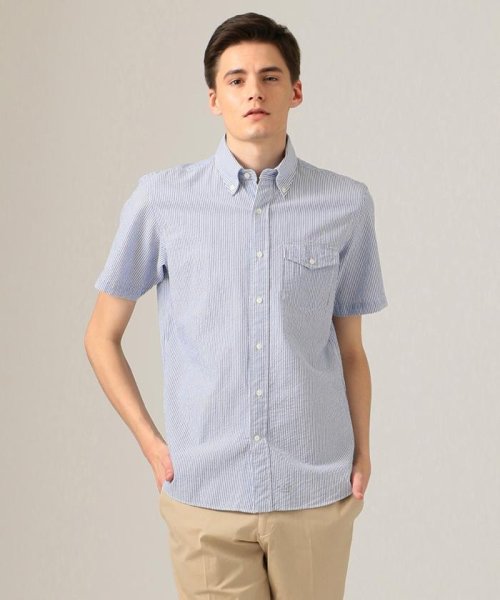 サッカーストライプ 半袖ボタンダウン シャツ メンズファッション 阪急百貨店公式通販 阪急 Men S Online Store