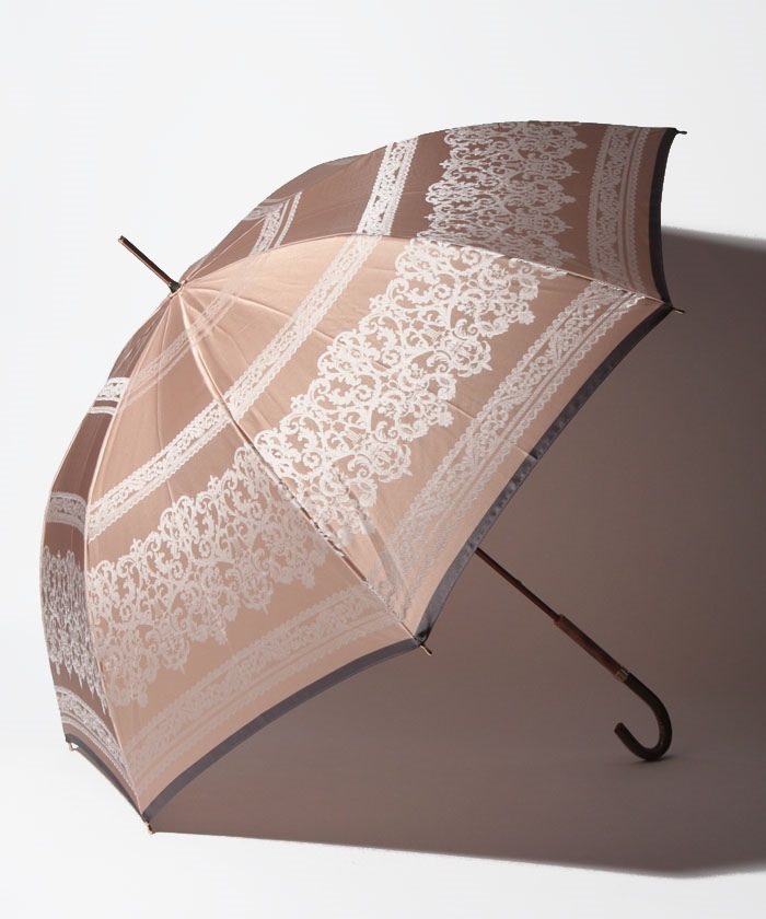 LANVIN COLLECTION 婦人 長傘 先染 ジャガード レース柄(501913214) | ランバンコレクション(傘)(LANVIN Collection(umbrella)) - MAGASEEK