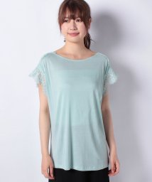 BENETTON (women)(ベネトン（レディース）)/レーストリムTシャツ・カットソー/ブルー