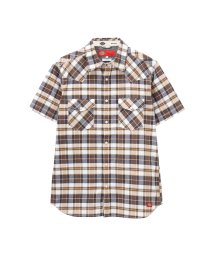 MAC HOUSE(men)(マックハウス（メンズ）)/Dickies ディッキーズ ウェスタンチェックシャツ 9270－1402/ベージュ