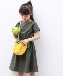 ROPE' PICNIC　KIDS(ロぺピクニックキッズ)/【ROPE' PICNIC KIDS】タッセルリボンワンピース/カーキ（36）