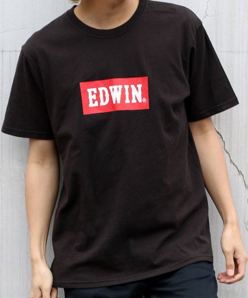 MARUKAWA(マルカワ)/【EDWIN】エドウィン ボックスロゴ 半袖Tシャツ/柄2