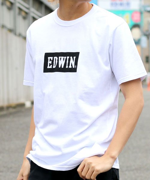 MARUKAWA(マルカワ)/【EDWIN】エドウィン ボックスロゴ 半袖Tシャツ/柄4