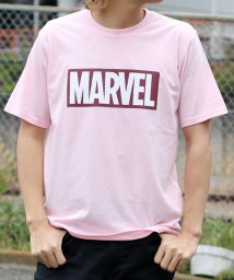 MARUKAWA(マルカワ)/【MARVEL】マーベル ボックスロゴ 半袖Tシャツ/ピンク