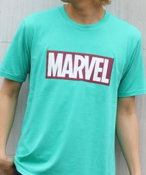 MARUKAWA(マルカワ)/【MARVEL】マーベル ボックスロゴ 半袖Tシャツ/ライトグリーン