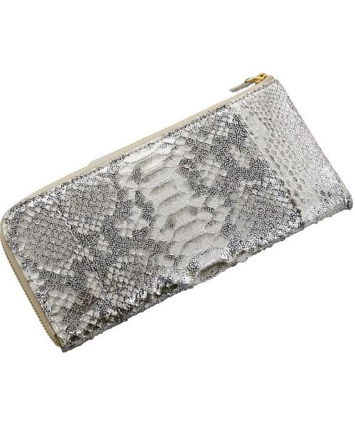 ダイヤモンド パイソン 長財布 レディース L字ファスナー 本革