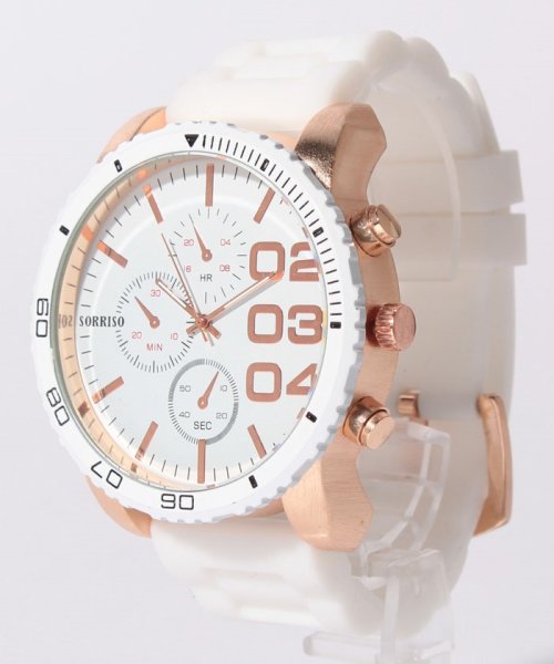 SP(エスピー)/【SORRISO】腕時計 SRF4 メンズ腕時計/ホワイト系