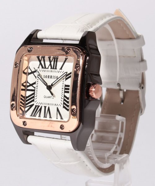 SP(エスピー)/【SORRISO】腕時計 SRHI9 メンズ腕時計/ピンクゴールド×ホワイト