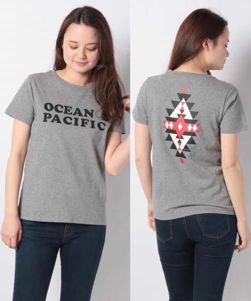 Ocean Pacific(オーシャンパシフィック)/レディス Tシャツ/杢グレー