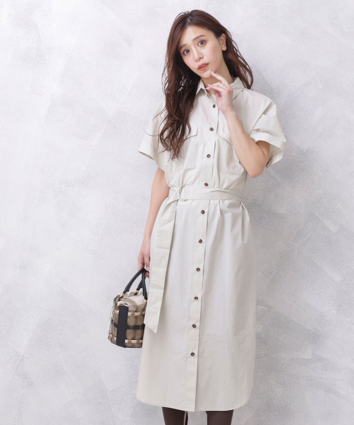 セール Web限定 コットンリネンブロードシャツワンピ ナノ ユニバース Nano Universe Magaseek