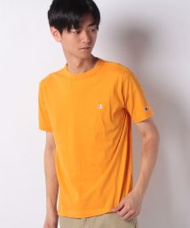 JEANS MATE(ジーンズメイト)/【CHAMPION】ワンポイントTシャツ/イエロー