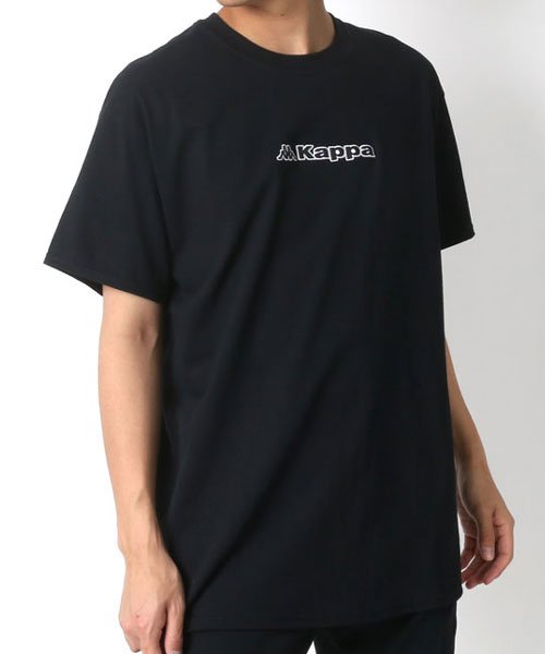 MARUKAWA(マルカワ)/【Kappa】カッパ ロゴ刺繍 半袖Tシャツ/ブラック