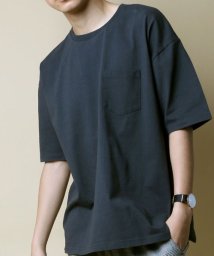 MARUKAWA(マルカワ)/無地 ヘビーウェイト ポケット ナノテック 半袖Tシャツ/チャコール