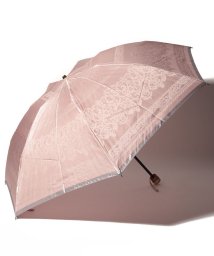 LANVIN Collection(umbrella)(ランバンコレクション（傘）)/LANVIN COLLECTION 婦人折りたたみ傘 ジャガード レース柄/ピンク