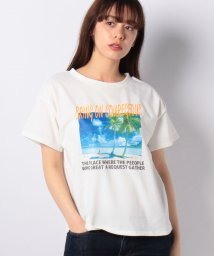 INGNI(イング)/NK天竺ビーチフォトTシャツ                       /オフホワイト