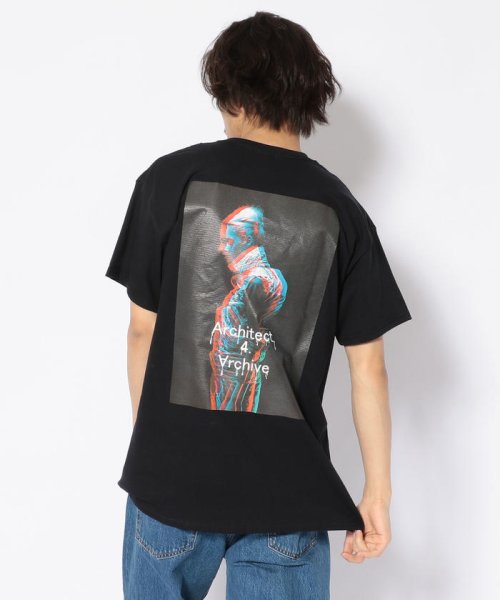 LHP(エルエイチピー)/A4A/エーフォーエー/トリコロールガールTシャツ/BLACK