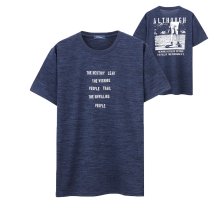 MAC HOUSE(men)(マックハウス（メンズ）)/Navy プリントクルーネックTシャツ EJ193－MC161/ネイビー