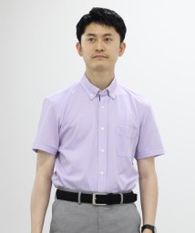 NOLLEY’S goodman(ノーリーズグッドマン)/DRY MASTER カノコ半袖ボタンダウンシャツ 19SS/パープル