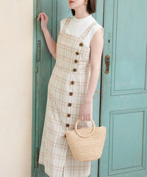 セール 綿麻チェックデザインワンピース ロペピクニック Rope Picnic Magaseek セール 綿麻チェックデザインワンピース ロペピクニック Rope Picnic Magaseek