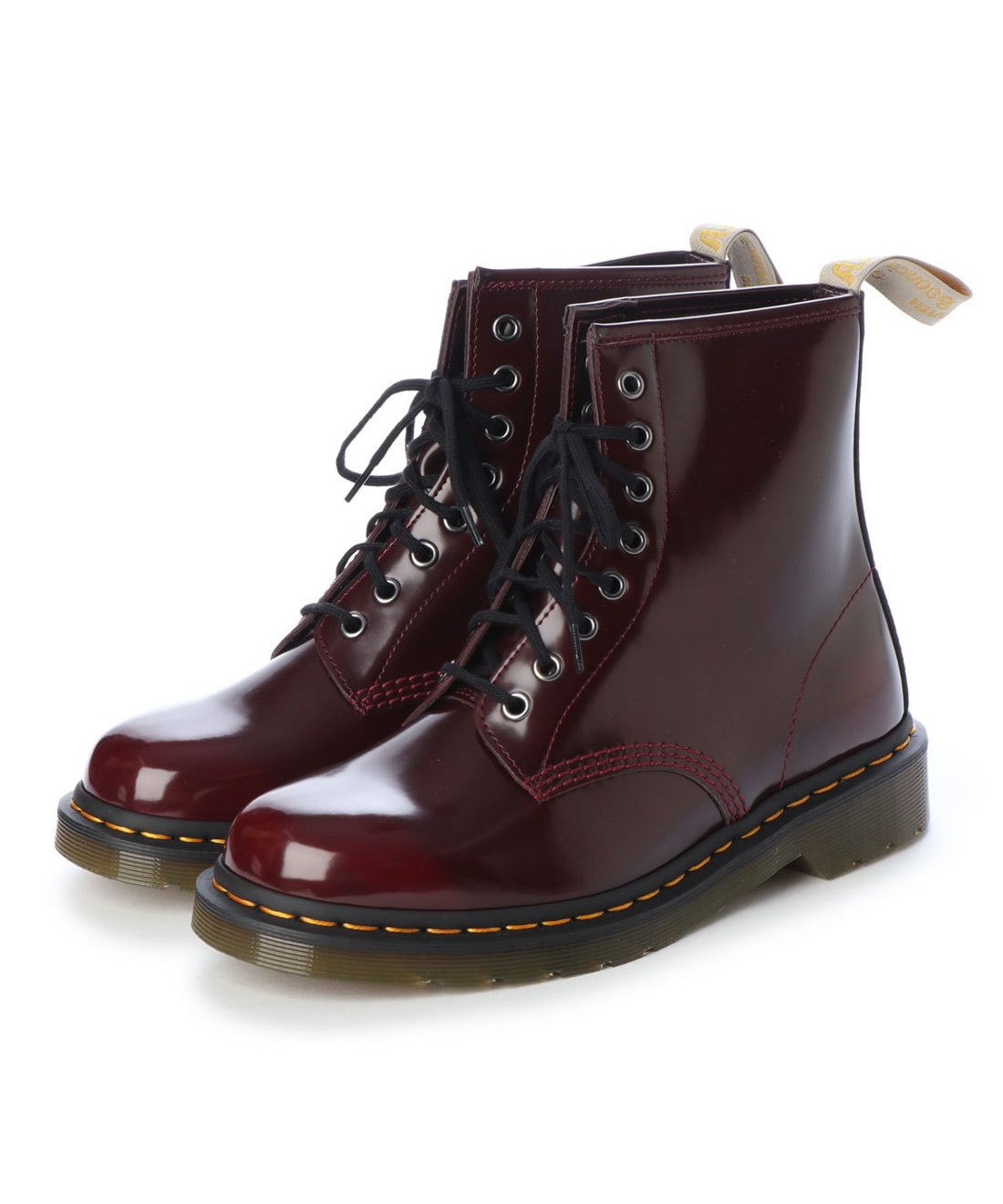 dr martens vegan cherry red