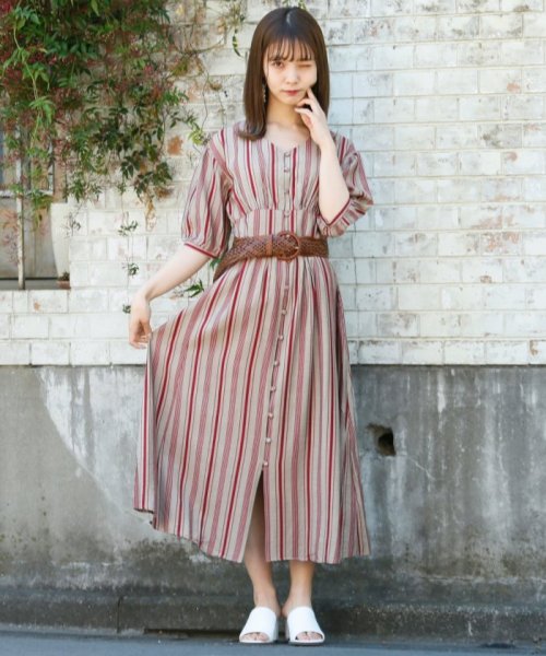 セール ストライプ柄切替ワンピース レイカズン Ray Cassin Magaseek