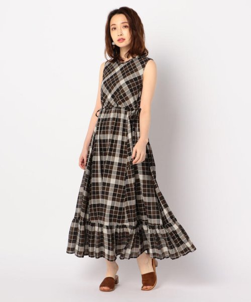 セール Ne Quittez Pas ヌキテパ チェックノースリーブワンピース ノーリーズ Nolley S Magaseek