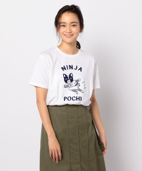 POCHITAMA LAND(ポチタマランド)/NINJA POCHI Tシャツ/ホワイト