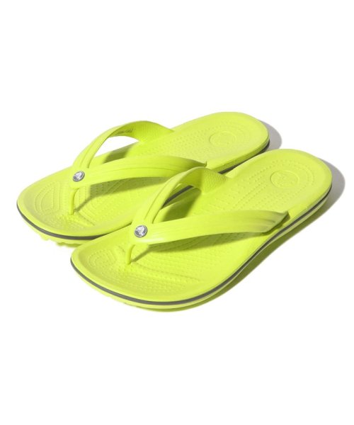 crocs(クロックス)/【CROCS】11033 クロックバンドフリップ/ライムイエロー