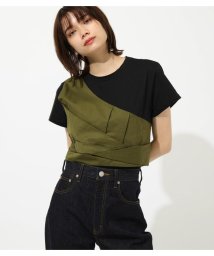 AZUL by moussy(アズールバイマウジー)/ONE SHOULDER BUSTIER TOPS/KHA