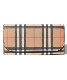 BURBERRY/【BURBERRY】チェック柄2つ折り長財布【BLACK】/502189551