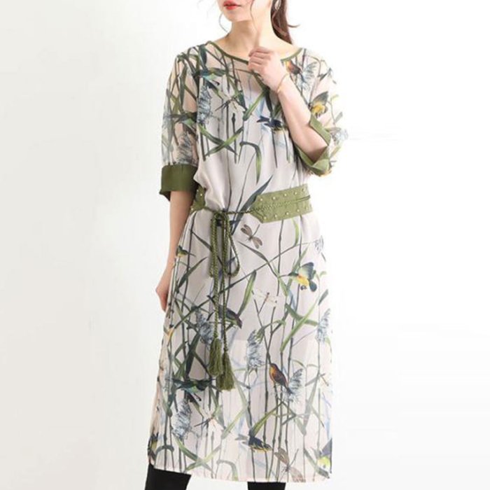 自然を上品に纏うワンピースセット サワアラモード Sawa A La Mode Magaseek