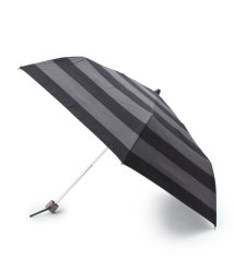 INDIVI(インディヴィ)/ワイドボーダー晴雨兼用折りたたみ傘/チャコールグレー（314）