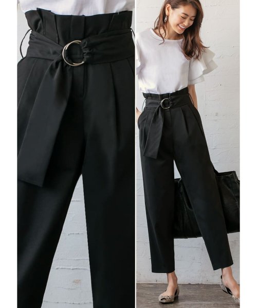 ベルト付きハイウエストパンツ スタイルデリ Style Deli Magaseek