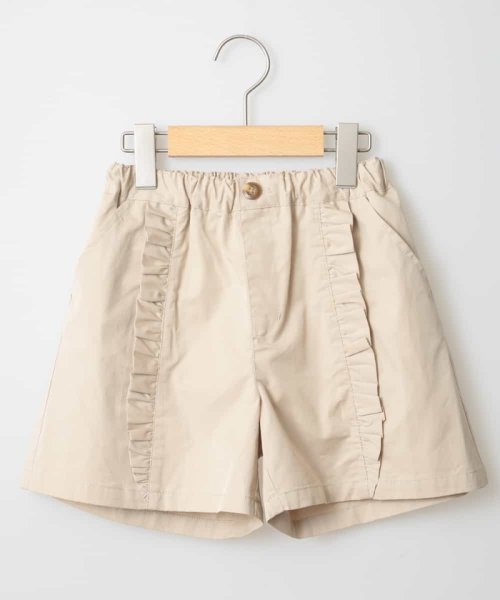 a.v.v(KID'S)(アー・ヴェ・ヴェキッズ)/[100－130]フリルデザインショートパンツ[WEB限定サイズ]/ベージュ