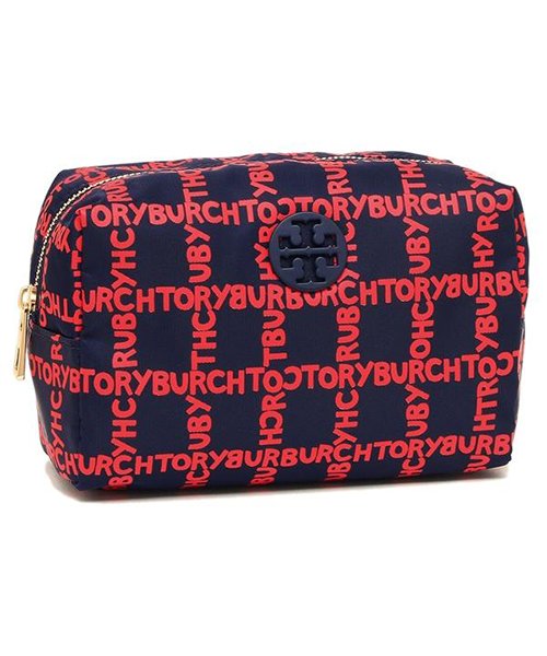 TORY BURCH(トリーバーチ)/トリーバーチ ポーチ アウトレット TORY BURCH 52878 405 レディース ポーチ TORY NAVY 紺/TORYNAVY