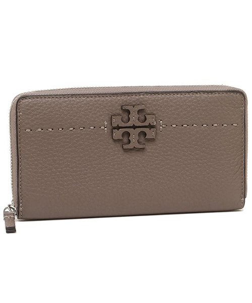 セール トリーバーチ 財布 Tory Burch 963 Mcgraw レディース 長財布 無地 Silver Maple トリーバーチ Tory Burch Magaseek