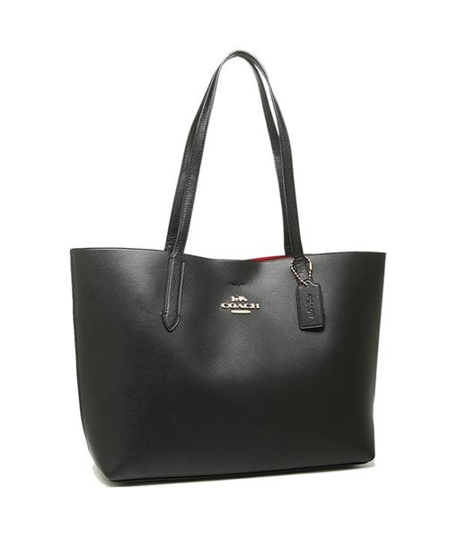 COACH(コーチ)/コーチ バッグ アウトレット COACH F31535 IMNOV アベニュー トート レディース トートバッグ 無地 ブラック/レッド 黒/ブラック/レッド